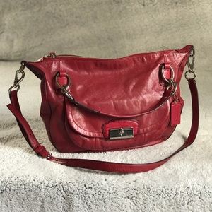 Coach genuine leather crossbody bag